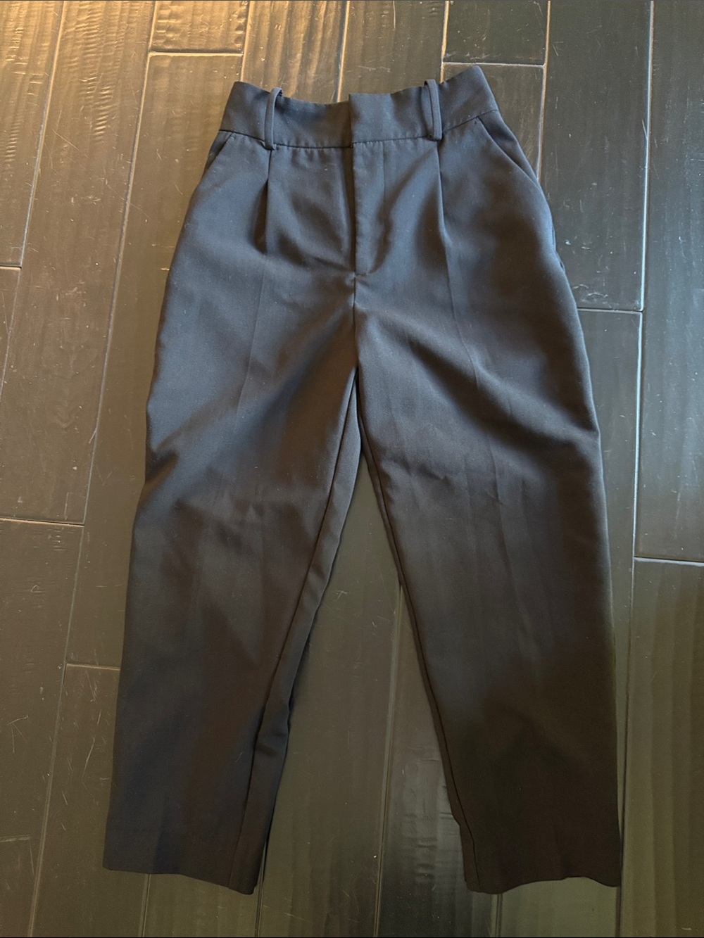 Zara Black woman cropped Dress Trousers